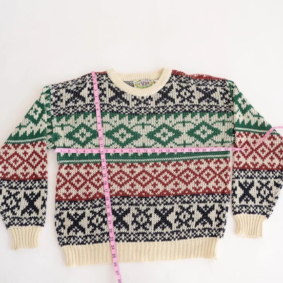 Original Cube Mulit-colour Knit Crewneck Sweater - Picture 4 of 14